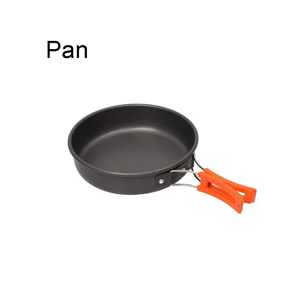 Ultimate Outdoor Camping Cookware Set - Lightweight Aluminum Pot for Hiking, Picnics, and BBQ Adventures